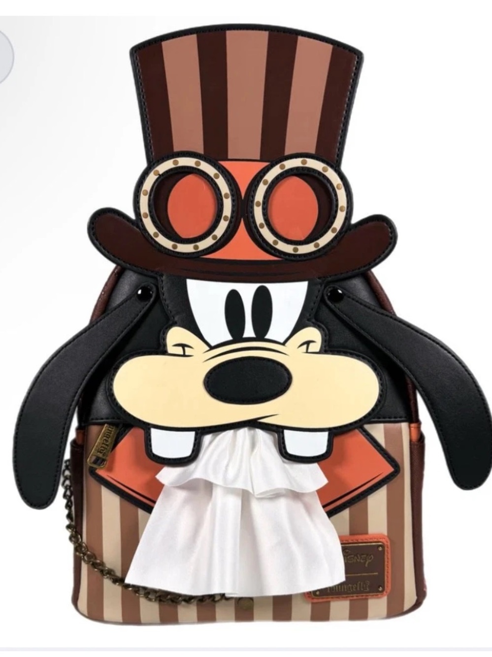 Loungefly Disney Goofy SteampunkPocket Watch Appliqué Mini BackpackExclusive NWT